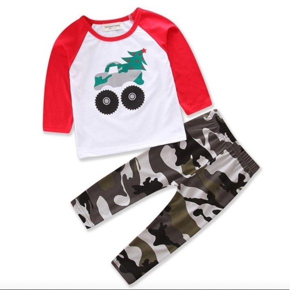 BOYS 2 PIECE CHRISTMAS MATCHING OUTFIT - Picture 2 of 7